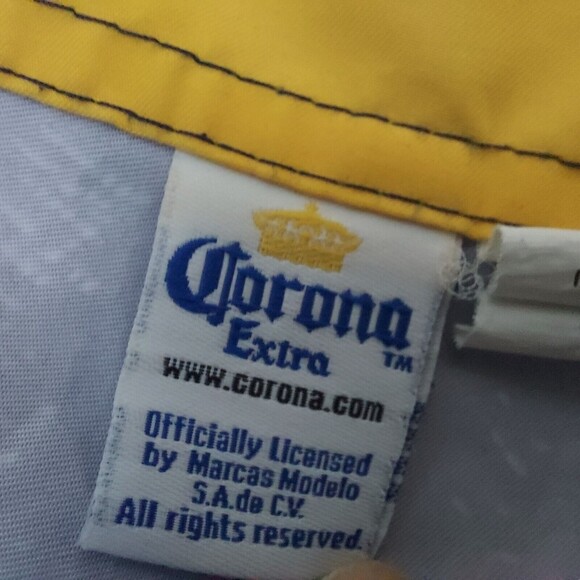 Corona Beer Board Shorts 36 Swim Trunks Palm Trees Ocean - Picture 9 of 10